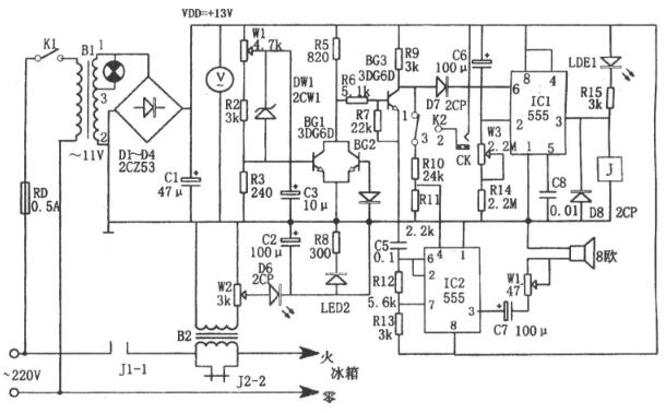 冰箱電路圖和原理圖 冰箱電路圖和原理圖